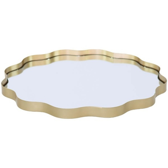 Gold Metal Mirror Tray