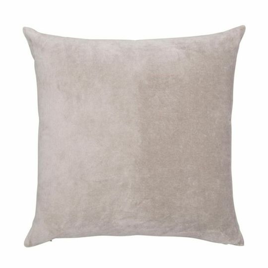 Lux Velvet Cushion - Light Beige