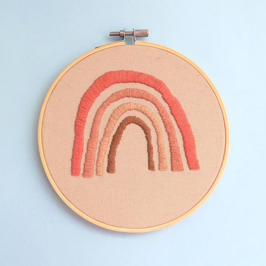 DIY Embroidery Kit - 'Rainbow' (6")