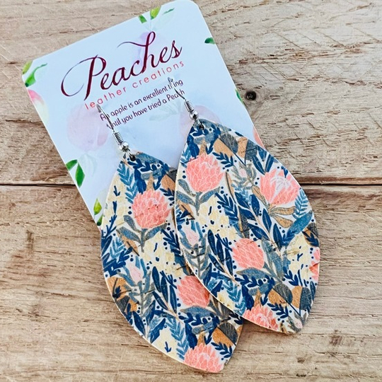 Peach & Denim Protea