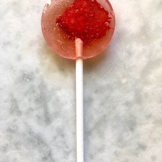 Dehydrated Strawberry Lollipop