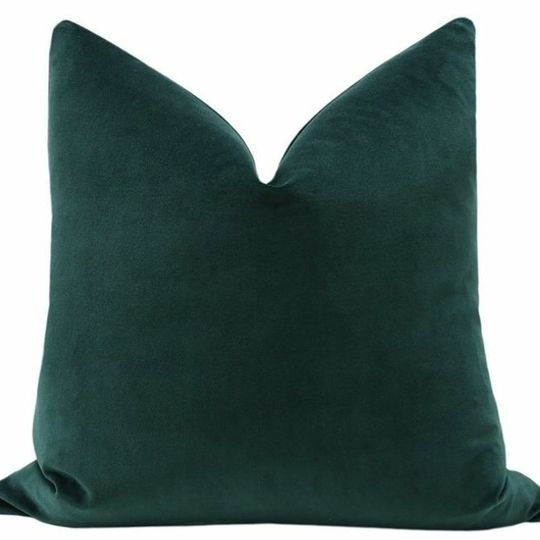Lux Velvet Cushion Cover - Emerald Green