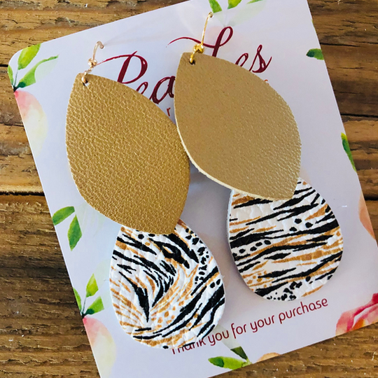 Wavy Leopard in Gold Mini's