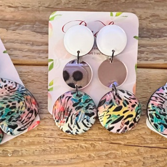 Colourful Leopard Wood & Resin Design