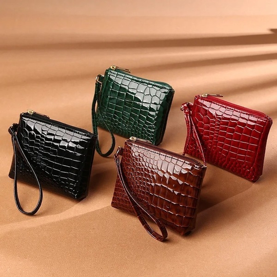 Crocodile pattern PU coin purse