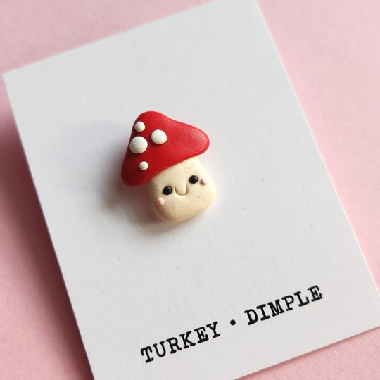 Toadstool Pin