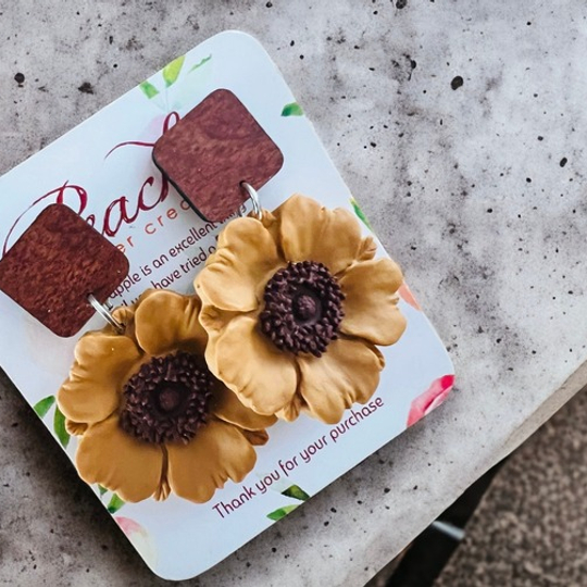 Tan Poppy Polymer Clay