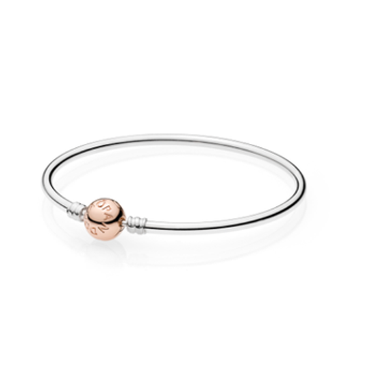 Rose Gold Plated Clasp Bangle