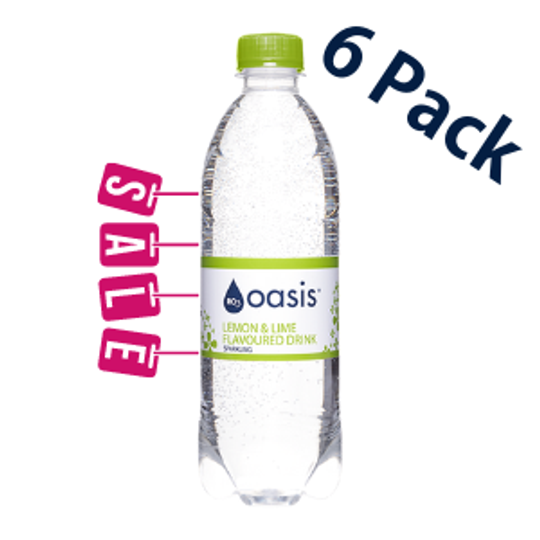 6 x 500ml - Lemon & Lime Sparkling Water