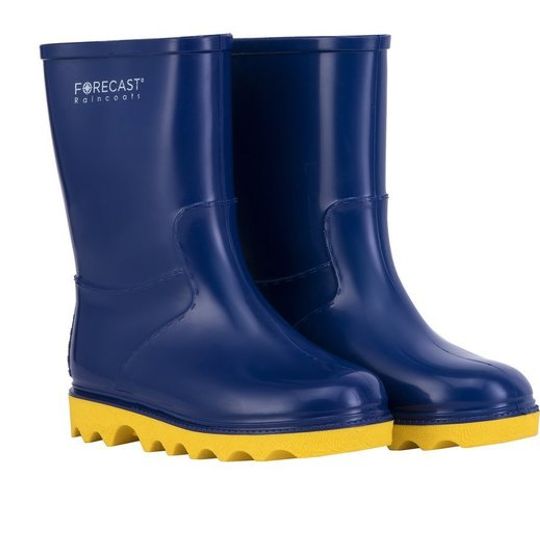 Kiddies Navy & Yellow Rain Boot