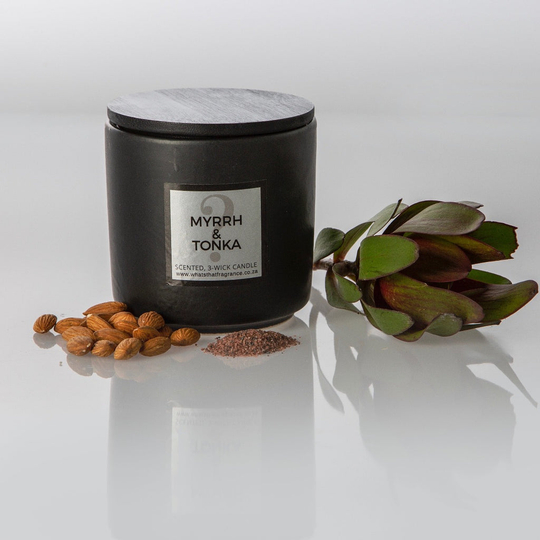 Tonka & Myrrh Scented Candle