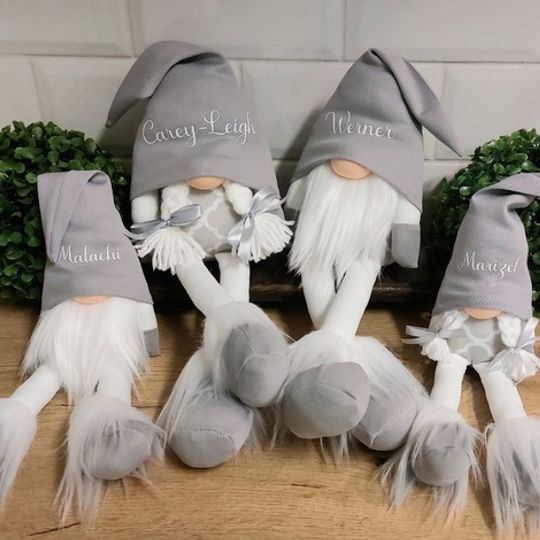 Grey and White Clover Family Set