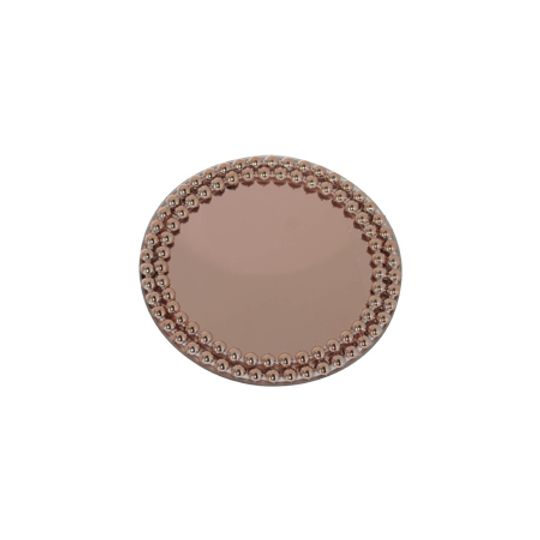 Round Mirror Decor Plate - Rose Gold