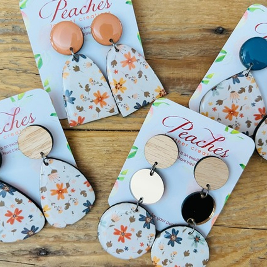 Tiny Autumn Leaves Wood & Resin Designs