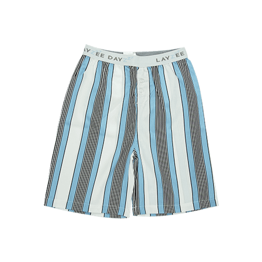 Boys Short Pants (Long Shorts) White Stripe
