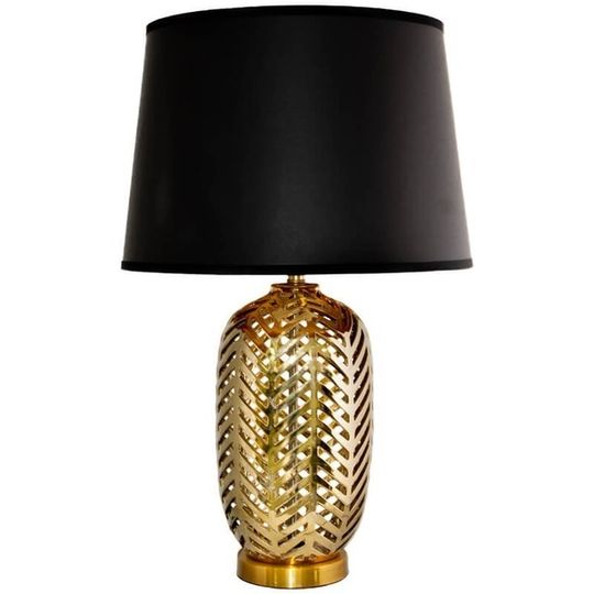 Gold Metal Cut out design Table Lamp