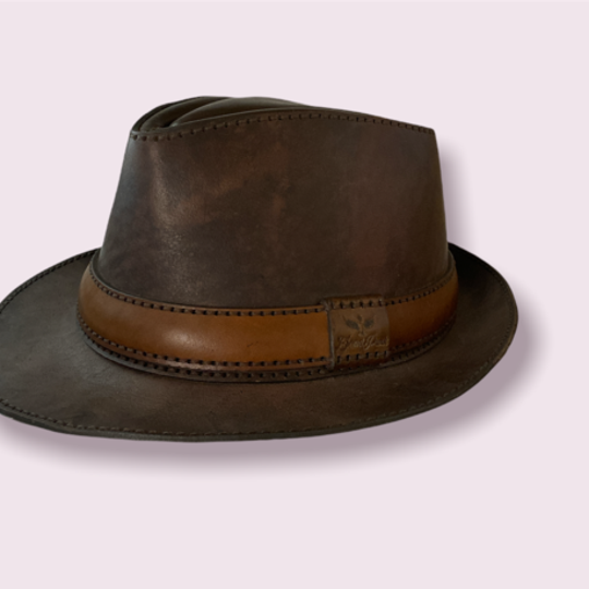 EsteamedPunk Fedora Leather Hat