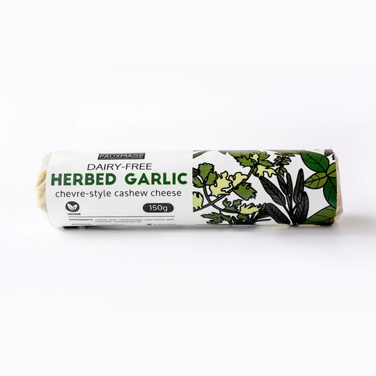 Fauxmage, Herbed Garlic Chevre Style Cashew Cheese, 150g