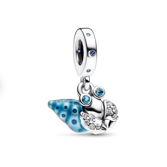 Glow-in-the-dark Hermit Crab Charm