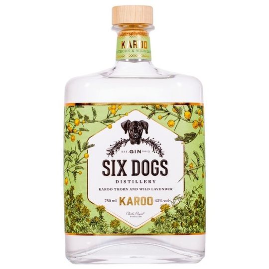 Six Dogs Karoo Gin 750ml