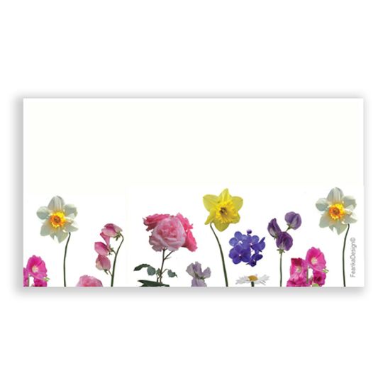 10 Little Letters - Single flowers border