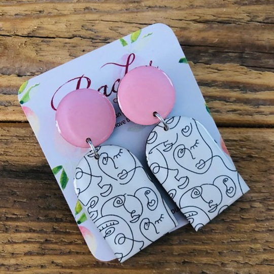 Faces with Pastel Studs