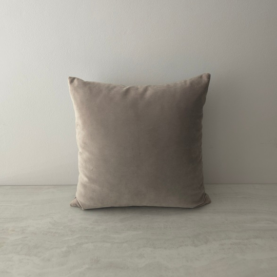 Lux Velvet Cushion 45cm - Light Beige