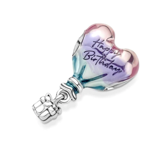 Happy Birthday Hot Air Balloon Charm