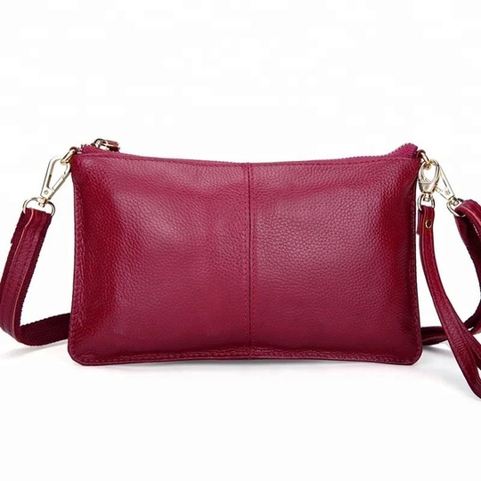 Genuine Leather Ladies Coloured Clutch