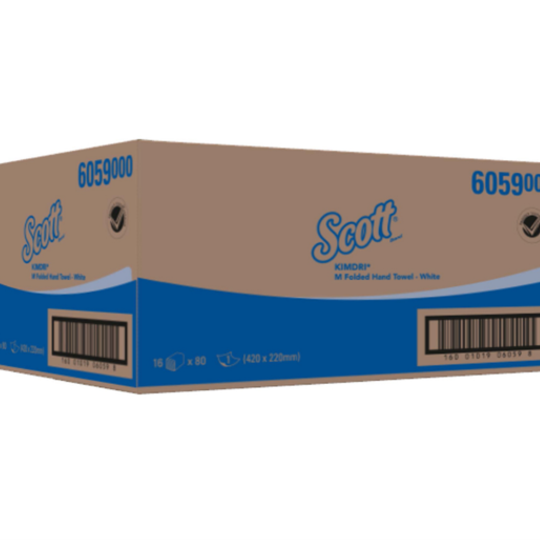 Scott Kimdri M- Folded 1 Ply Hand Towels (16pkts x 80)