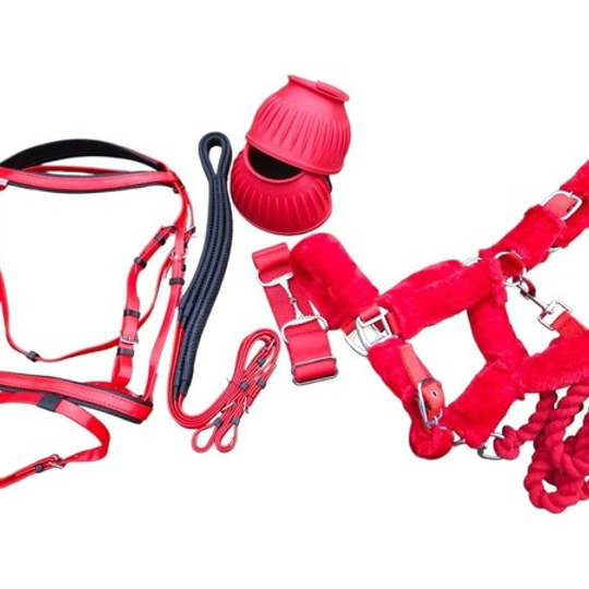 --SALE-- RED BRIDLE SET