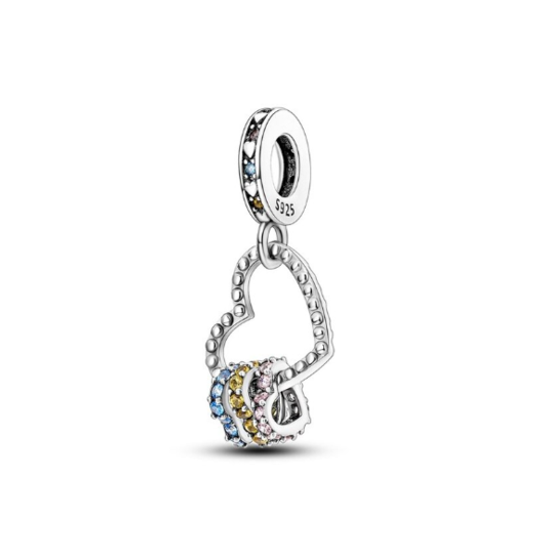 Dangling Hearts Charm