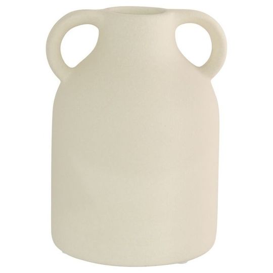 Cream Clay Effect Ceramic Jug Vase