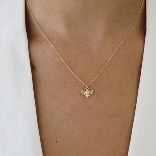 Gold plated Bee necklace