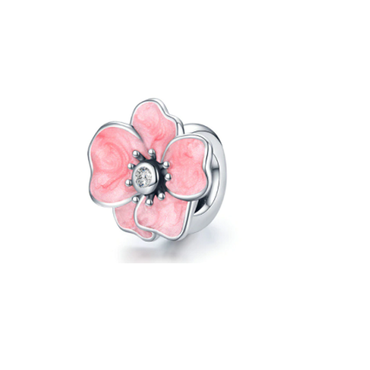 Pink Flower Charm