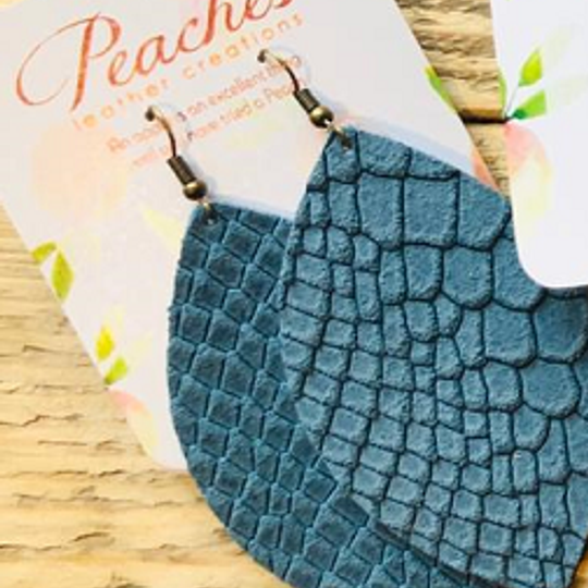 Denim Blue Snake Skin