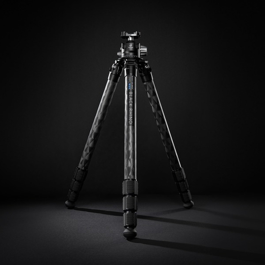 Leofoto Black Rhino LM-404CX Carbon Fiber Tripod Kit
