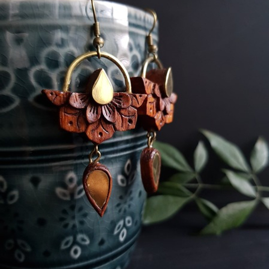 Mandala drop earrings