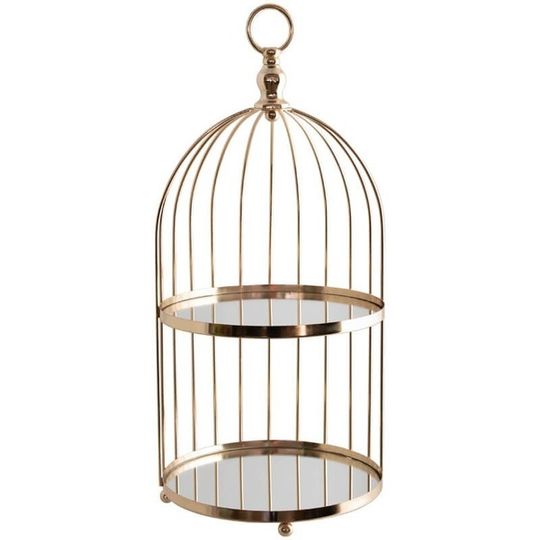 2 Tier Bird Cage Inspired Display Stand