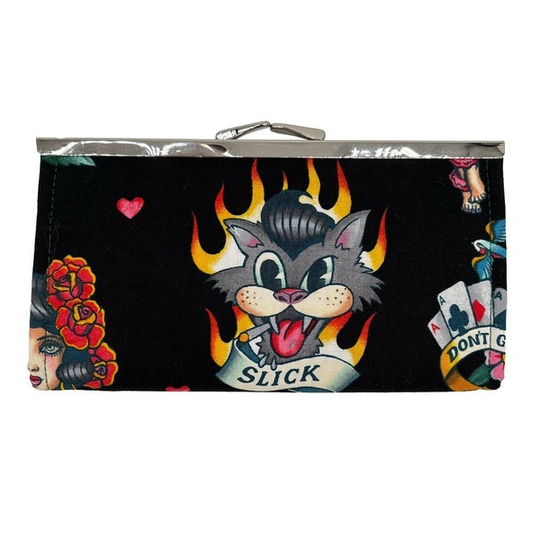 Vintage Purse Don't Gamble Blk