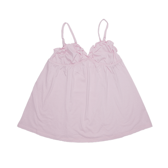 Ladies Strappy - Frill Pink