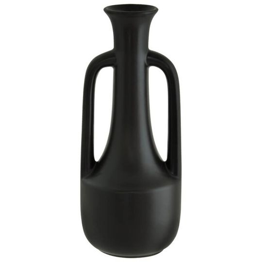 Black Ceramic Jug Vase