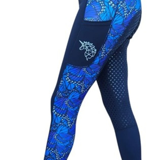 **NEW** Riding Leggings - Blue Butterfly Effect