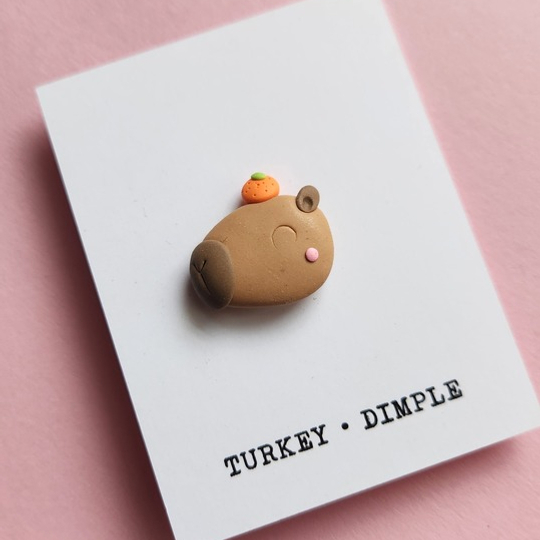 Capybara Pin