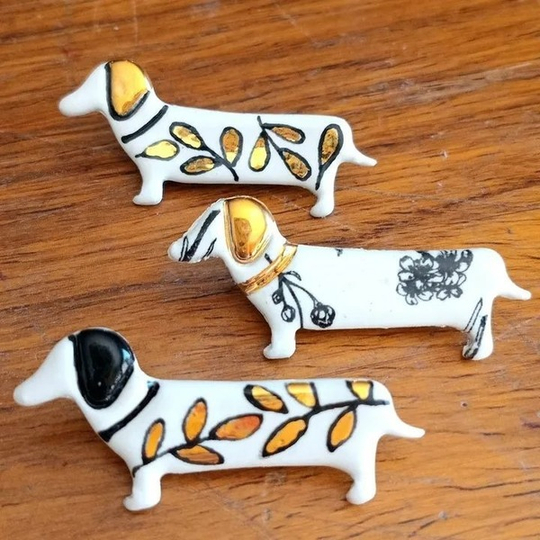Duchshund Brooches