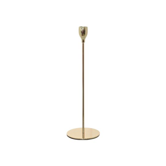GOLD METAL CANDLEHOLDER - 2 SIZES AVAILABLE
