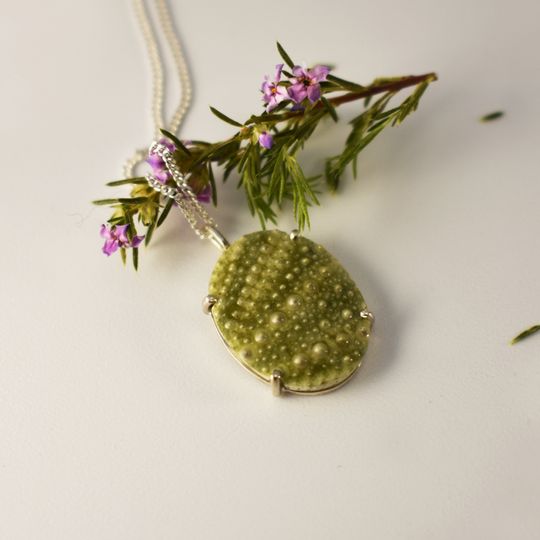 Green Sea Urchin Necklace
