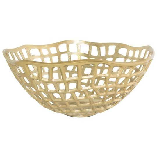 Large Gold Metal Basket