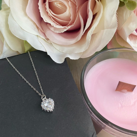 Swarovski candle with necklace deals