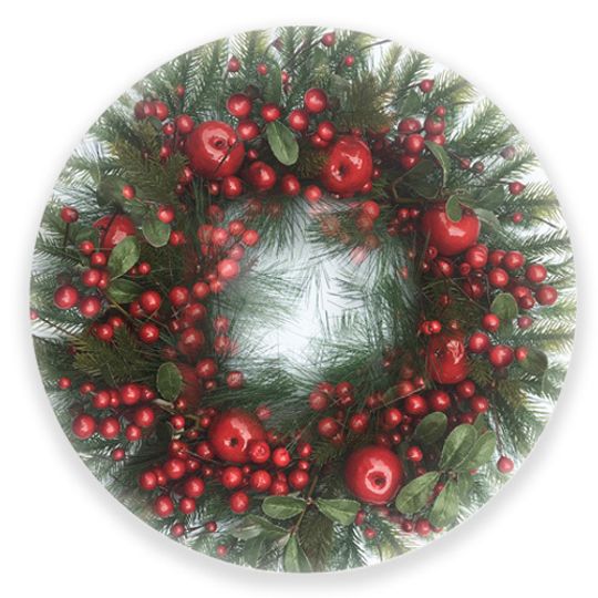 24 Placemats - Xmas Wreath